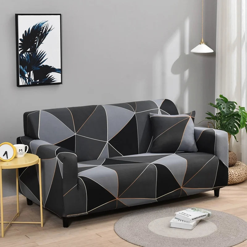 Elastic Sofa Slipcover Stretch Non Slip Sofa Covers for Living Room Chair Couch Cover L-shape Furniture Protector 1/2/3/4 Seat