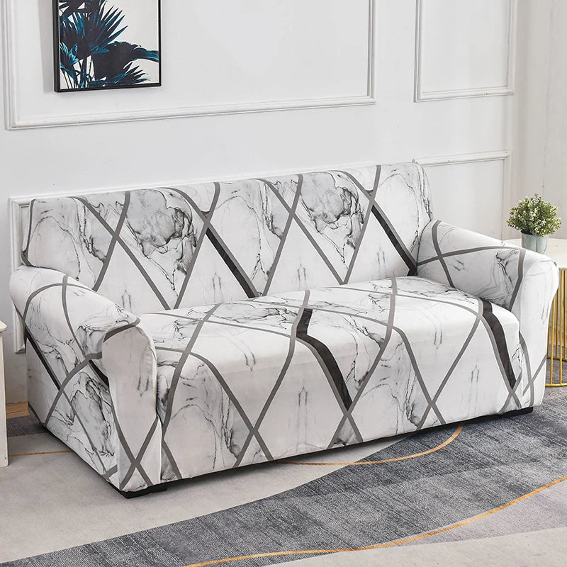Elastic Sofa Slipcover Stretch Non Slip Sofa Covers for Living Room Chair Couch Cover L-shape Furniture Protector 1/2/3/4 Seat