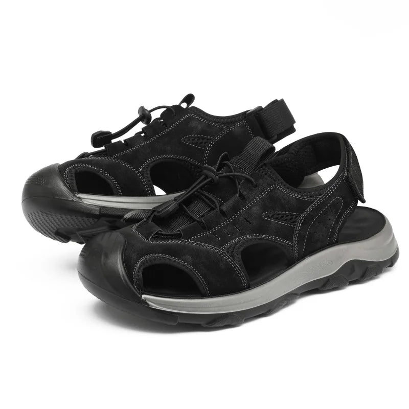 Summer Sandals Shoes Men Outdoor Lightweight Anti-slip Breathable Water-resistant Beach Breathable Casual Shoes Men Low-top