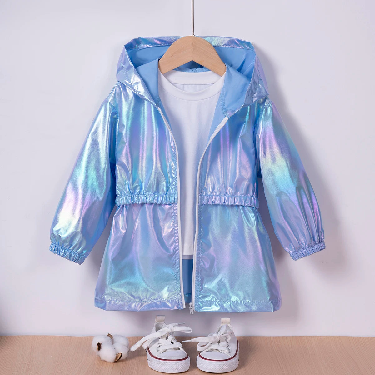 Girls Fashion Symphony Going Out Thin Hooded Jacket